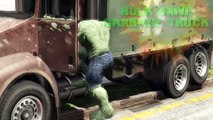 The HULK Smash Superhero Cartoon Drive Garbage Truck At Beach l Nursery Rhymes l Garbage Trucks Rule-jn