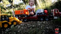 GARBAGE TRUCK VIDEOS For Children l Trash Truck, Bruder Mack Tractor Trailer l Garbage Trucks Rule-W