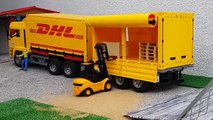 BRUDER toys DHL truck and forklift work-oYCb