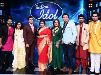 Indian Idol Season 9- BEGUM JAAN Promotions- Vidya Balan With Sonu Nigam, Anu Malik & Farah Khan
