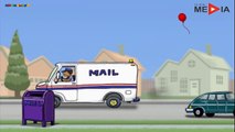 Mail Lastwagen cartoon für kinder, zeichentrickfilme für kleinkinder, lehrreicher zeichentrickfilm-tz1