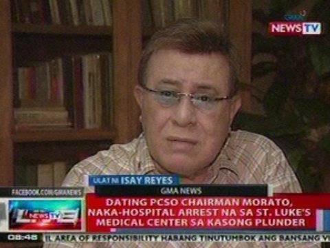 NTVL: Ex-PCSO Chairman Morato, naka-hospital arrest na sa St. Luke's Medical Center (QC)