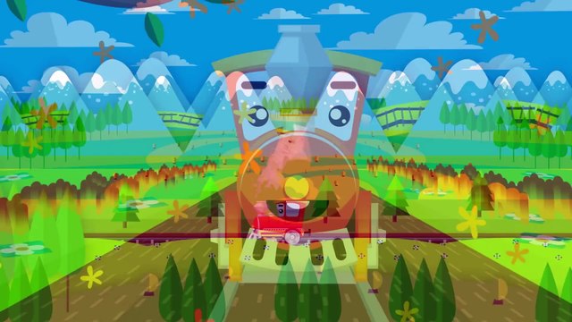 Trains for children - Learn to count | Learn Fruits and Animals - Cars & Trains cartoons for kids