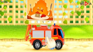 fire truck cartoons for children, Firetrucks rescue, car cartoons for kids, videos for children-7aUAGuU