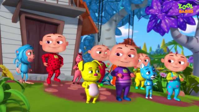 Zool Babies Playing Archery | Cartoon Animation For Children | Five Little Babies Series