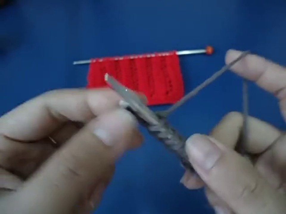 How to knit wool scarf for women - knit holes