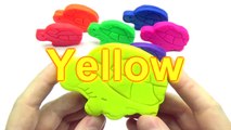 Learn Colors Play Doh Turtles with Cutters Fun & Creative for Kids Clay Slime Ice Cream Su