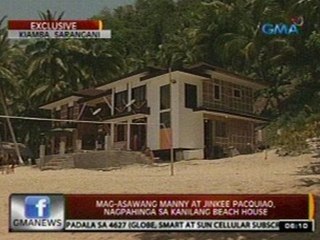 24 Oras: Mag-asawang Manny at Jinkee   Pacquiao, nagpahinga sa kanilang beach house