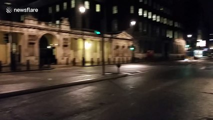 Westminster empty at night following terrorist incident