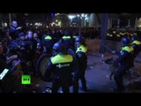 Police disperse crowds of Turkish protesters in Rotterdam