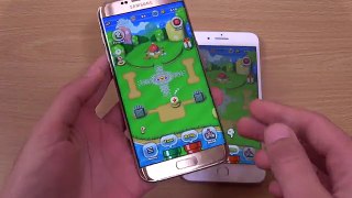 Samsung Galaxy S7 Edge vs iPhone 7 Plus Super Mario Run - Gaming Comparison!
