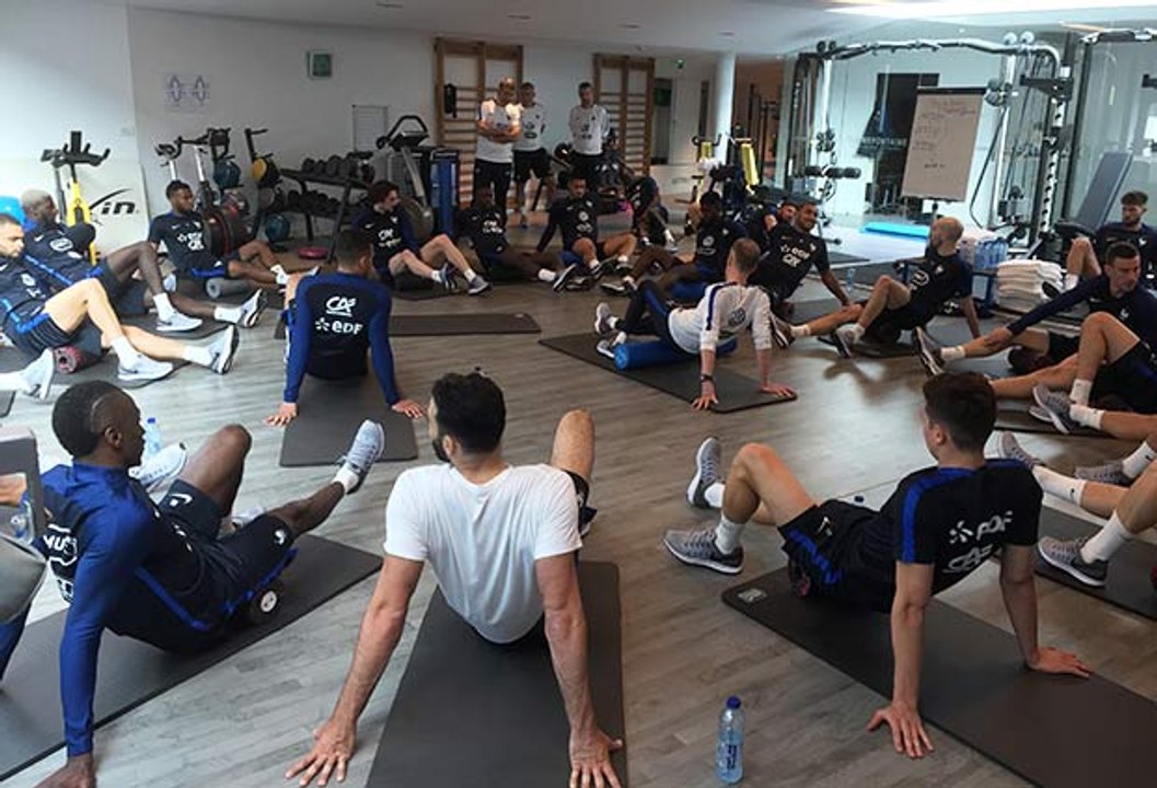 Gainage, proprioception et renforcement pour les Bleus