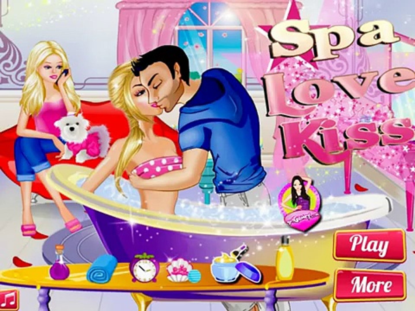 Barbie Spa Love Kiss Video - Barbie Kissing Games for Girl and Boy - video  Dailymotion