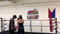 Boxing Focus Mitts Workout! This Young Lady Hits HARD!!!