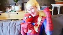 Spiderman Mummy vs Frozen Elsa in Real Life! Superhero ft Bad Joker, Venom, Spiderbaby, Sp