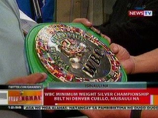 BT: WBC Minimum Weight Silver Champion belt ni Denver Cuello, naisauli na