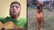 Country Musician Serenades His Doggy BFF