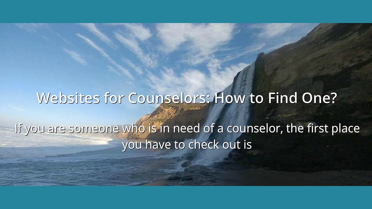 Websites for counselors