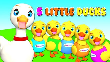 Five Little Ducks | Kids English Nursery Rhyme, Cute Baby Song, Relaxing & Soothing Melod