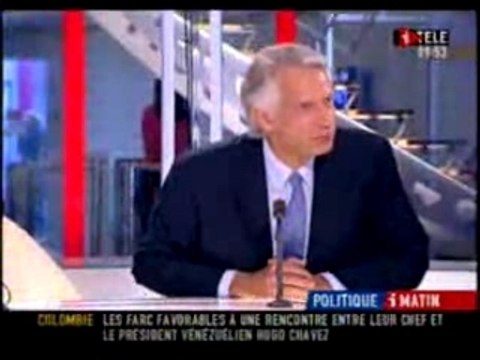 Villepin 4 septembre 2007 iTELE