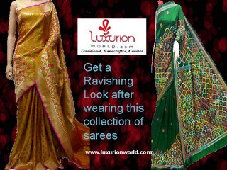 Buy Latest  Indian Sarees with Luxurionworld