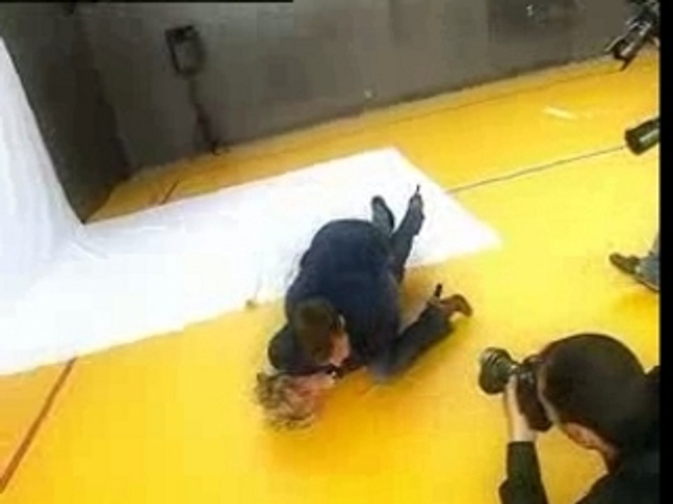 C. Geraud donne une leçon de judo à Castaldi - Coupe monde