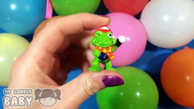 Learn Colours with Balloon Pop Drop! Opening Surprise Balloons with Toys! Lesson 9