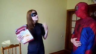 Spiderman Prank Catwoman Laser Light Funny Superhero Movie In Real Life