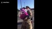 US Air Force man surprises daughter after 6 months deployment