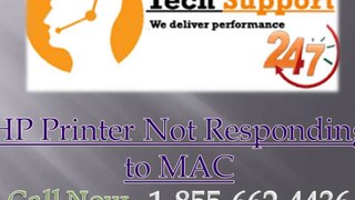 Call 1-855-662-4436, if you facing HP Printer Not Responding to MAC issue