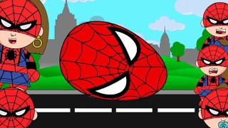 Los NIÑOS HUEVOS SORPRESA de Spiderman SpiderGirl, Spidermom Spiderboy, Araña bebé #Animación