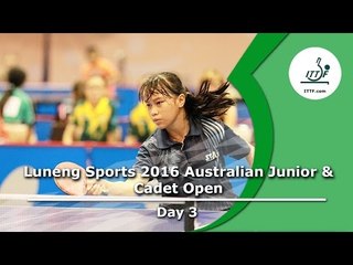 Day three, Luneng Sports Australian Junior and Cadet Open