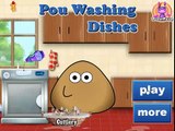 Pou Washing Dishes: Pou Washing Dirty Dishes! Pou Games | Kids Play Palace