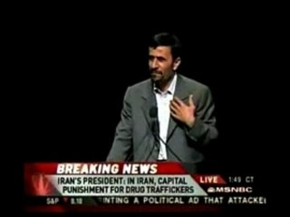 Ahmadinejad at Columbia: "We don't have homosexuals"