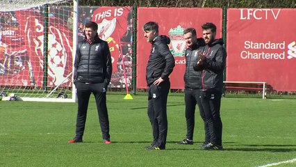Steven Gerrard Joins The Academy Football Training