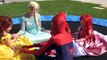 Supergirl becomes a doll! Spiderman loses his mask vs bad baby jokergirl w/ frozen elsa in