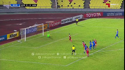 هدف سوريا 1 - 0 اوزبكستان تصفيات كاس العالم