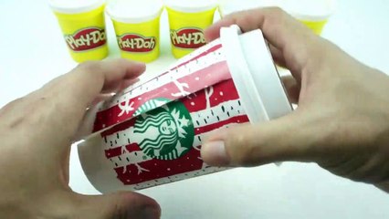 Starbucks Coffee How to Make with Play Doh Modelling Clay Videos for Kids ToyBoxMagic-q9CzGvVAK