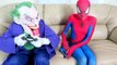 Spiderman vs Joker vs Minion! w_ Batman, Pink Spidergirl Crazy Gymnastics - Fun Superheroes  -)-2m