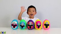 Power Rangers Ninja Steel Play-Doh Surprise Eggs Opening Morphing Fun With Ckn Toys-sk_rh70
