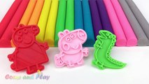 Learn Colors Play Doh Modelling Clay Peppa Pig Family Kinetic Sand Fun and Creative for Kids Rhymes-tBDU