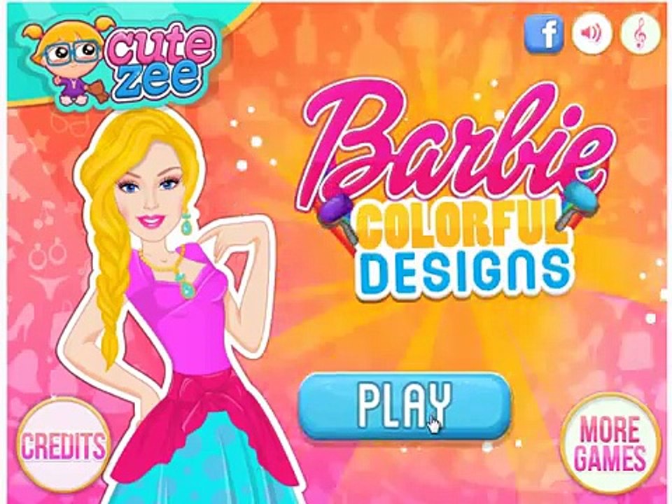 Barbie colour ful desing game , best game play for kids , nice game for child , super game for kids