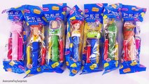 Candy Pez Dispensers Mickey Mouse Toy Story Batman v Superman Learn Colors! Learn to Count