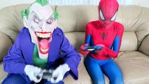 Spiderman vs Joker vs Minion! w_ Batman, Pink Spidergirl Crazy Gymnastics - Fun Superheroes  -)-2m1XW