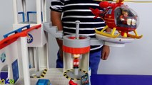 Fireman Sam Ocean Rescue Playset Toys Unboxing Kids Playing  Rescue Helicopter Ckn Toys-IMMOgFu