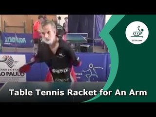 Table Tennis Racket for An Arm
