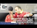 Hungarian Open 2016 Highlights: CHUANG Chih-Yuan vs MACHADO Carlos (1/4)