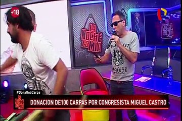 Percy Olivares llevó ayuda a los damnificados de Chosica