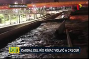 Río Rímac: incremento del caudal preocupa a la población