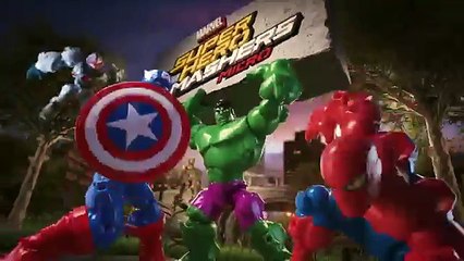 Hasbro 2016 - Marvel - Super Hero Mashers Micro - Captain America, Hulk, Spider-Man & Ultron